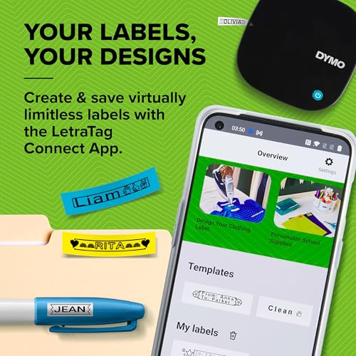 LetraTag 200B Bluetooth Compact Label Maker (3 Count)
