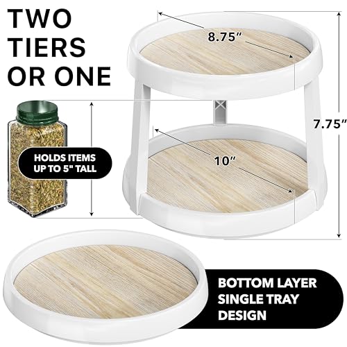 2 Tier Lazy Susan Spice Organizer