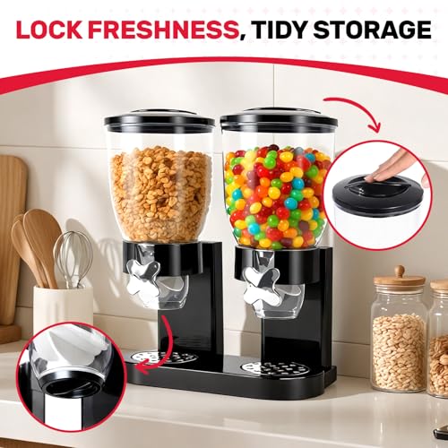 Dual Control Cereal Dispenser Countertop