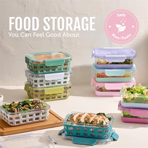 Duraglass 3.4 Cup Glass Meal Prep Containers (5 Count)
