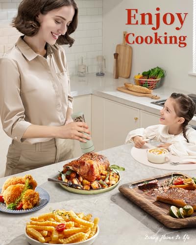 Electric Salt and Pepper Grinder Set with Storage Base (2 Count)