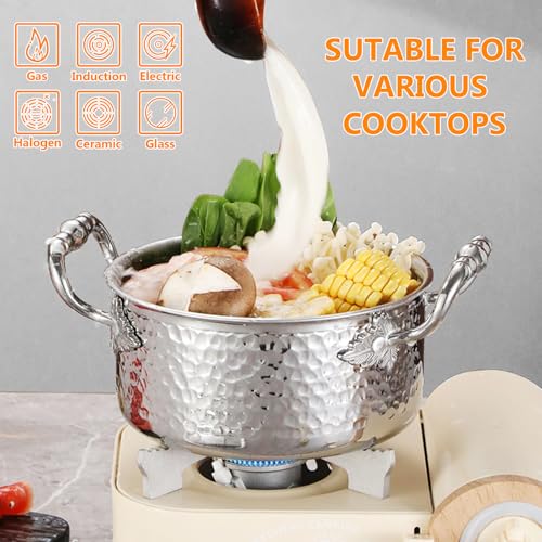 Stainless Steel Stock Pot with Visible Lid for Pasta