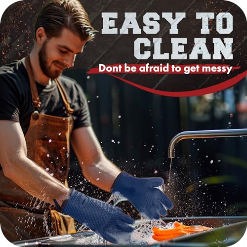 S Silicone Smoker BBQ Gloves (2 Count)