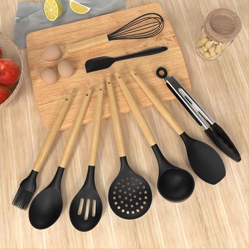 Silicone Cooking Utensils Set Utensil Sets (13 Count)