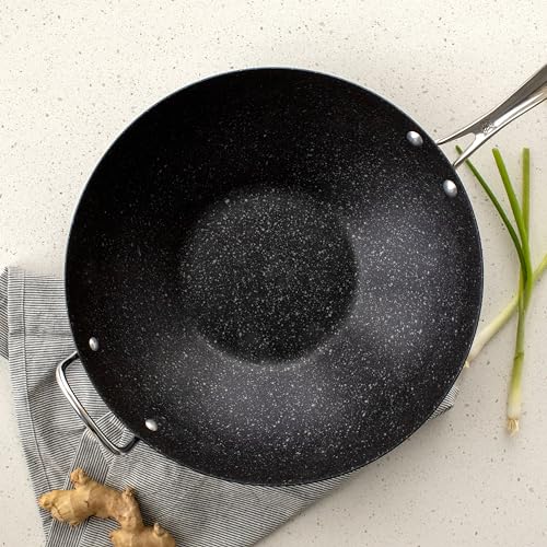 Basalt Aluminized Steel Spun Wok