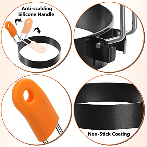 6 Pcs Egg Rings for Griddle Nonstick Pancake Molds