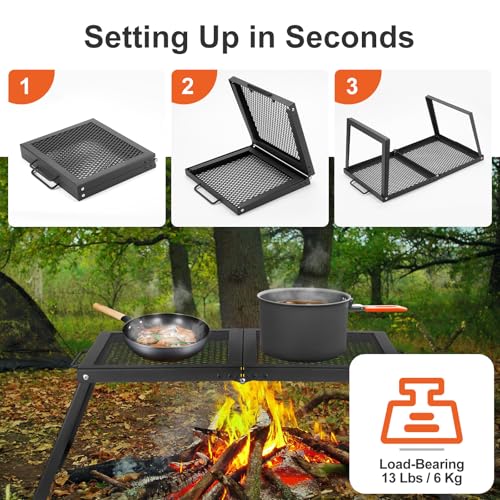 Portable Folding Charcoal Grills for Outdoor Cooking Bonfire BBQ