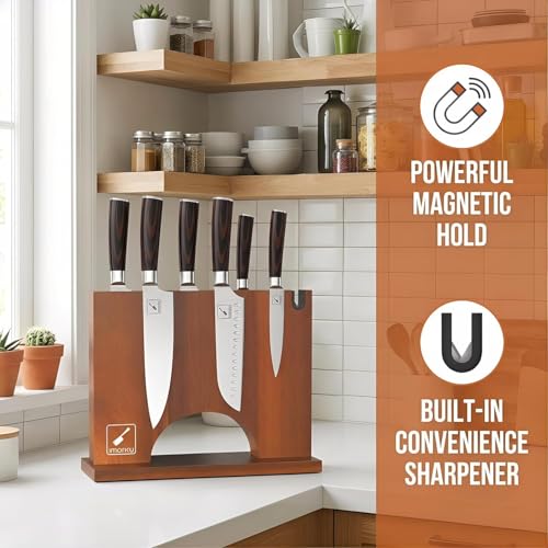 Magnetic Knife Block with Built