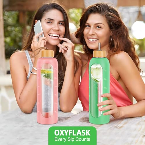 Glass Water Bottles 32 oz