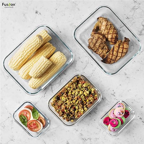 Family Pack Glass Storage Containers (5 Count)