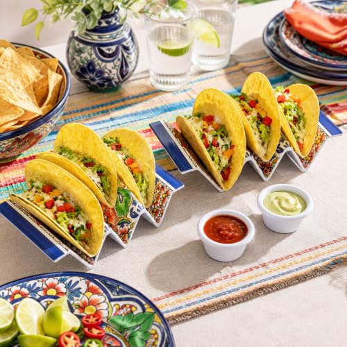 Taco Holder Stands with Sauce Cup