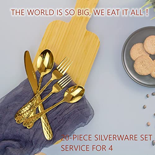 20 Piece Silverware Set for 4