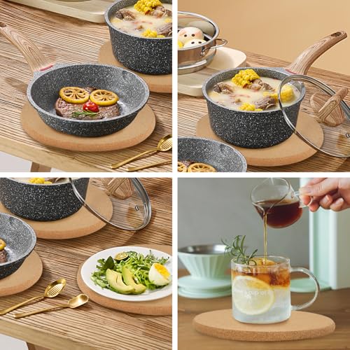 4 Pack Cork Trivets for Hot Dishes (4 Count)