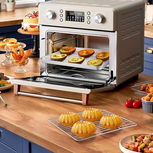 9x7 Inches Mini Stainless Steel Baking Sheet with Wire Cooling Rack