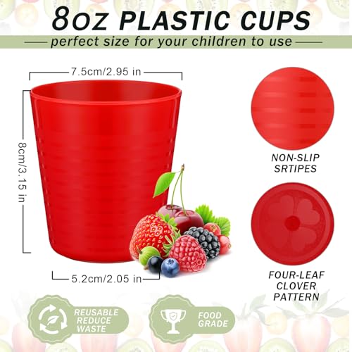 36 Pcs Kids Plastic Cups 8 oz Drinking Toddler Cups