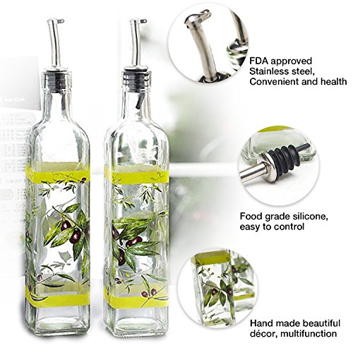 17oz Olive Oil Bottle Set (2 Count)