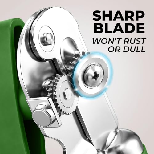 Stainless Steel Swing Open Manual Can Opener Comfortable Grip