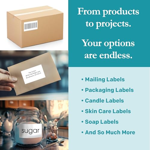 White Sticker Shipping (8000 Count)