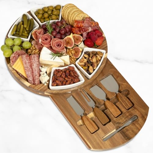 Acacia Cheese Board & Knife Set