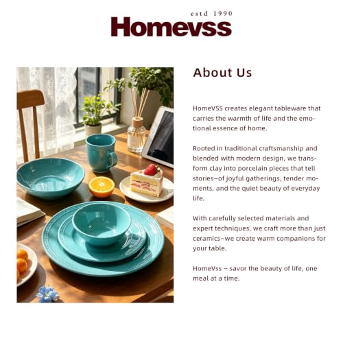 HomeVSS 20 PC Pearl Dots Stoneware Dinnerware Set