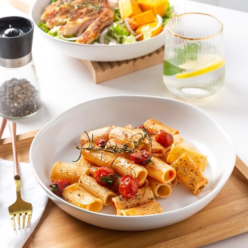 9.75'' Ceramic Large Pasta Bowls (4 Count)