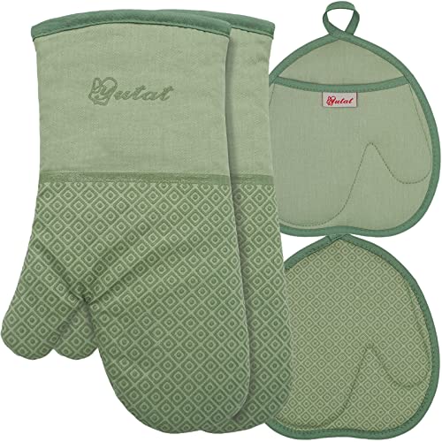 Silicone Oven Mitts (4 Count)