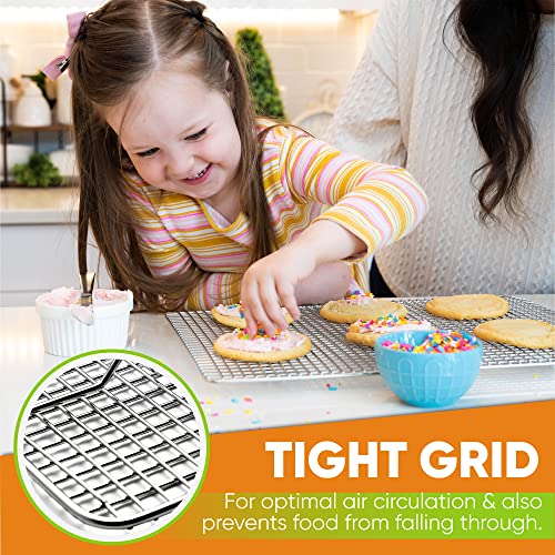 11.5" x 16.5" Stainless Steel Cooling Rack for Baking (2 Count)
