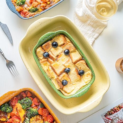 Ceramic Baking Dishes for Oven Set of 3