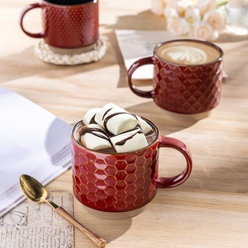 15 OZ Stackable Coffee Mugs Set of 4 (4 Count)