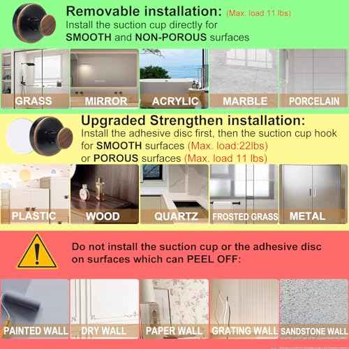 Suction Cup Hooks for Shower