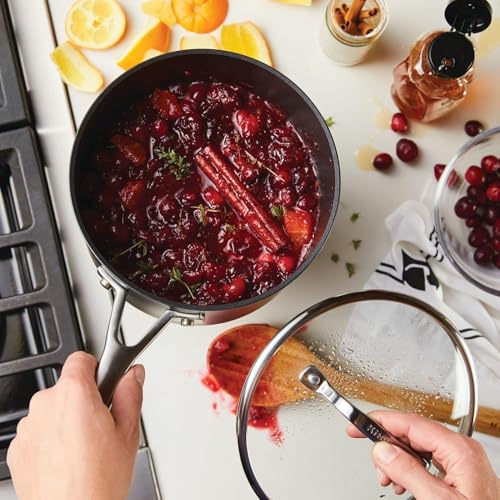Hard Anodized Induction Sauce Pan with Lid