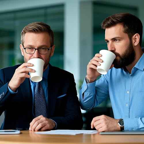 500 Pack 8 oz Disposable Paper Coffee Cups (500 Count)