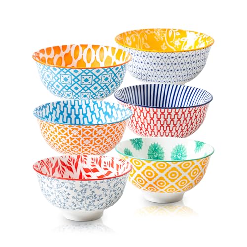 12 Oz Ceramic Small Dessert Bowls Set of 6 (6 Count)