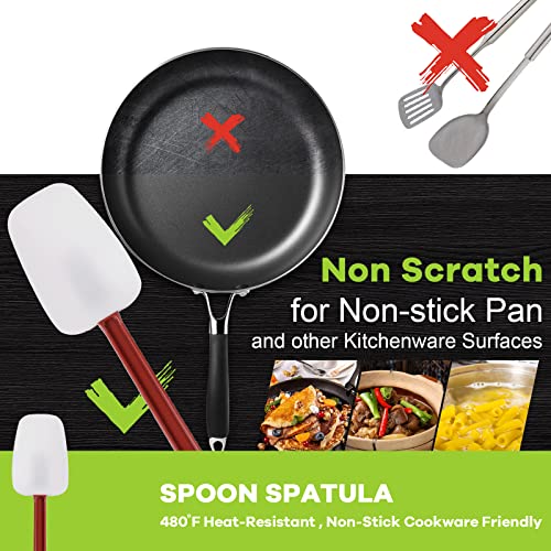 Commercial Spoonula Rubber Spatula Set (2 Count)