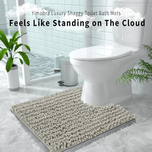 Toilet Rug U Shaped Washable 24x24 Inch