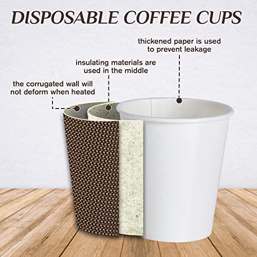 80 Pack 12 oz Disposabel Paper Cups