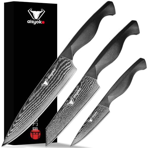 8C Damascus Knife Set