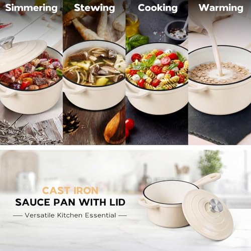 Enameled Cast Iron Sauce Pan