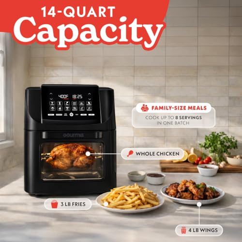 Air Fryer 14 Qt Rotisserie Oven with Window