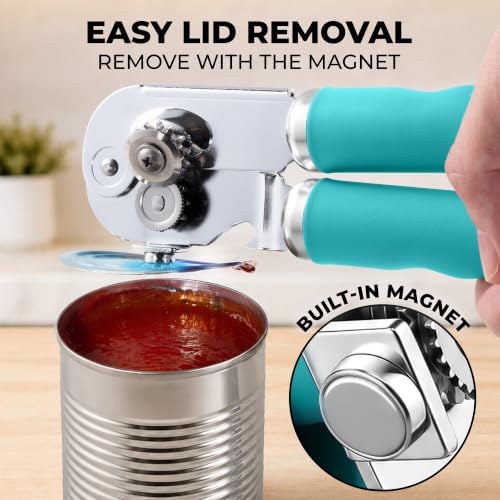 Stainless Steel Swing Open Manual Can Opener Comfortable Grip
