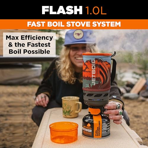 Flash 1.0L Portable Fast Boil Stove for Camping and Backpacking with 1