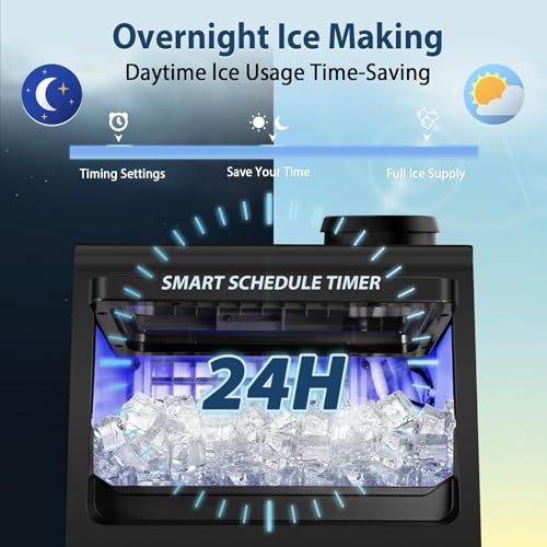 Commercial Ice Maker Machine with 20 Storage Bin