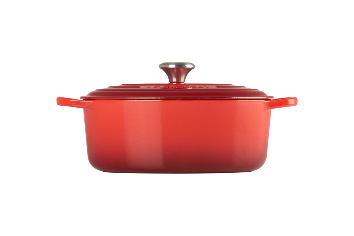 Enameled Cast Iron Oval Dutch Oven