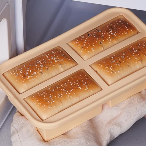 Super Ice Cube Tray 1 Cup X 4 Portions Big Silicone Freezing Mold with Lid (13.92 Ounce)