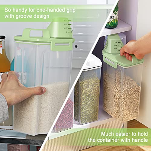 Rice Container Cereal Storage Container 2 Pack 5 Lbs (2 Count)