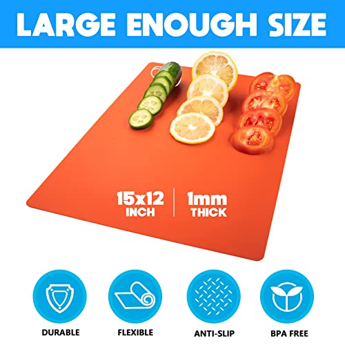 7 Pieces Flexible Cutting Boards (7 Count)