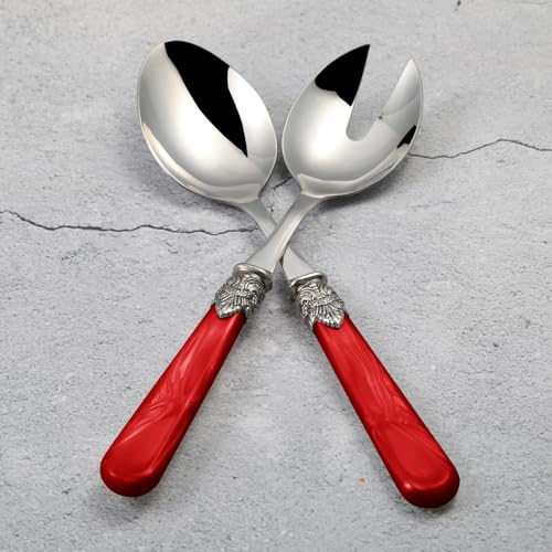2 piece Salad Servers Stainless Steel Salad Serving Set Salad Fork and Spoon