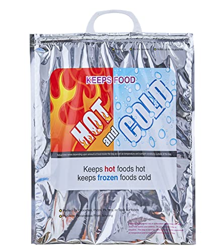 Hot and Cold Insulated Bags for Food Delivery (12 Count)