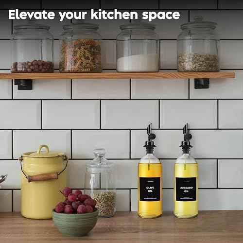 Large Oil Dispenser for Kitchen (2 Count)