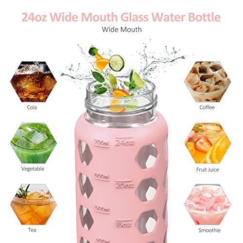 24oz Glass Water Bottle